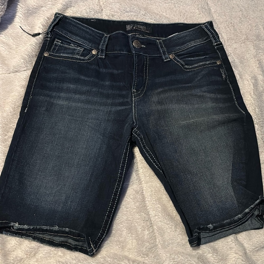 Silver Suki Bermuda Shorts